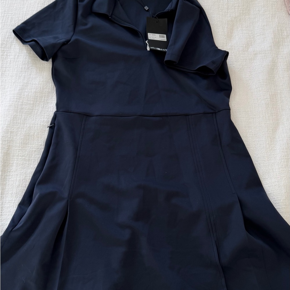 J Lindbergh Classic Short-Sleeve Navy Dress - Women Golf